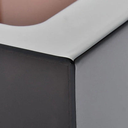 Minimalist acrylic table napkin storage box with pull-out drawer design