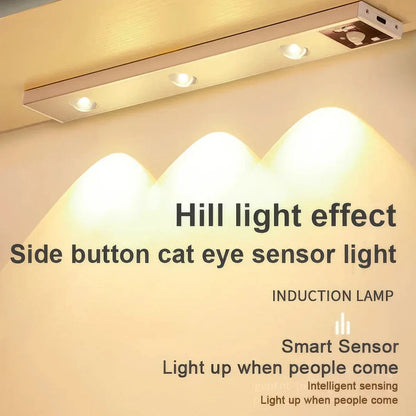 Stylish motion-activated night lamp with exquisite hill projection lighting and versatile dimming settings for Kiwi homes