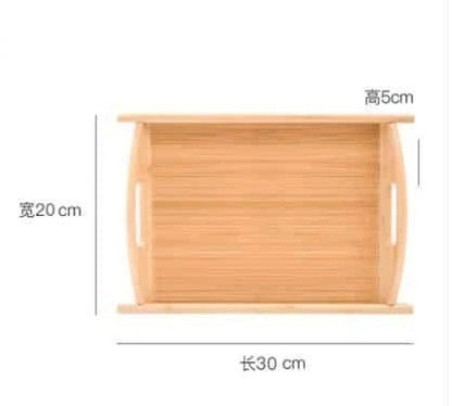A beautiful, natural bamboo serving tray with a warm brown hue, perfect for hosting and organizing in any Kiwi kitchen.