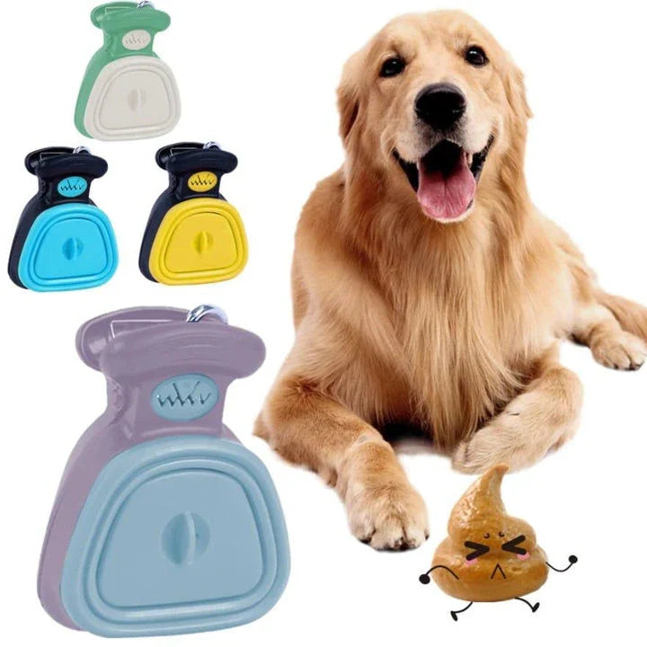 Foldable Pooper Scooper for Kiwi dog owners, a lightweight and eco-friendly tool for easy one-handed waste cleanup