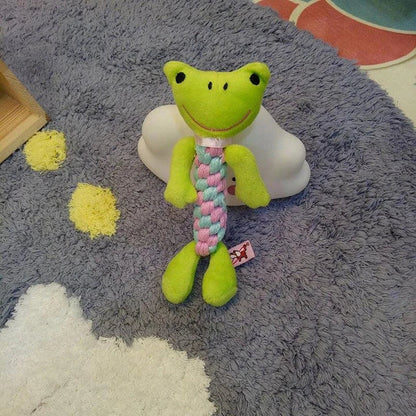 Colorful cotton rope toy for dogs in various sizes, designed for play and exercise for Kiwi canines