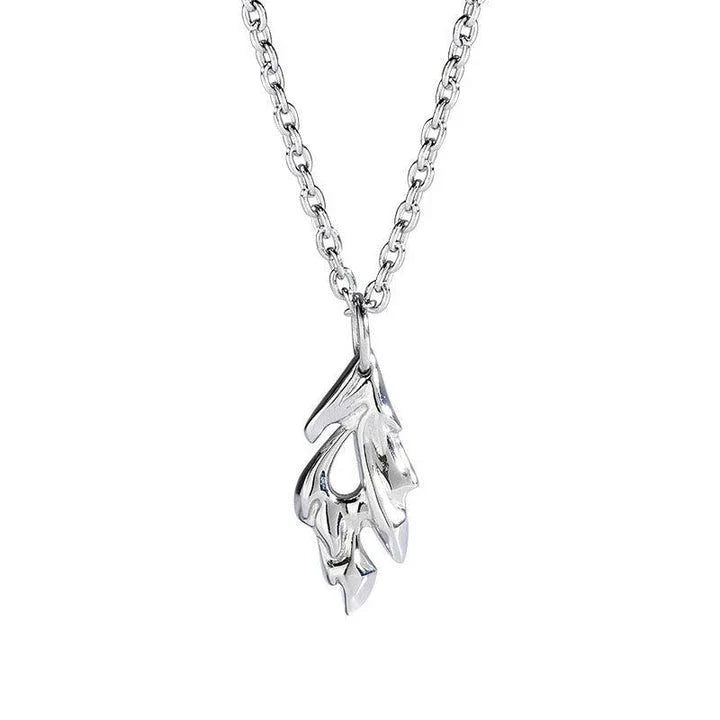 Premium silver Wind and Fire Charm Pendant, a stylish accessory for Kiwi blokes with an adjustable chain and unique charm design