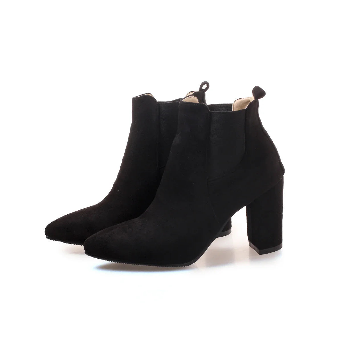 Stylish frosted ankle booties with a matte finish, durable rubber sole, and a flattering 7cm heel for the active Kiwi lifestyle.