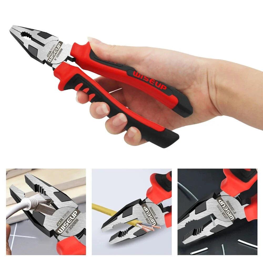 Versatile Kiwi Pliers made from durable chrome vanadium steel with ergonomic non-slip handles for comfortable and precise cutting, clamping, and screwing