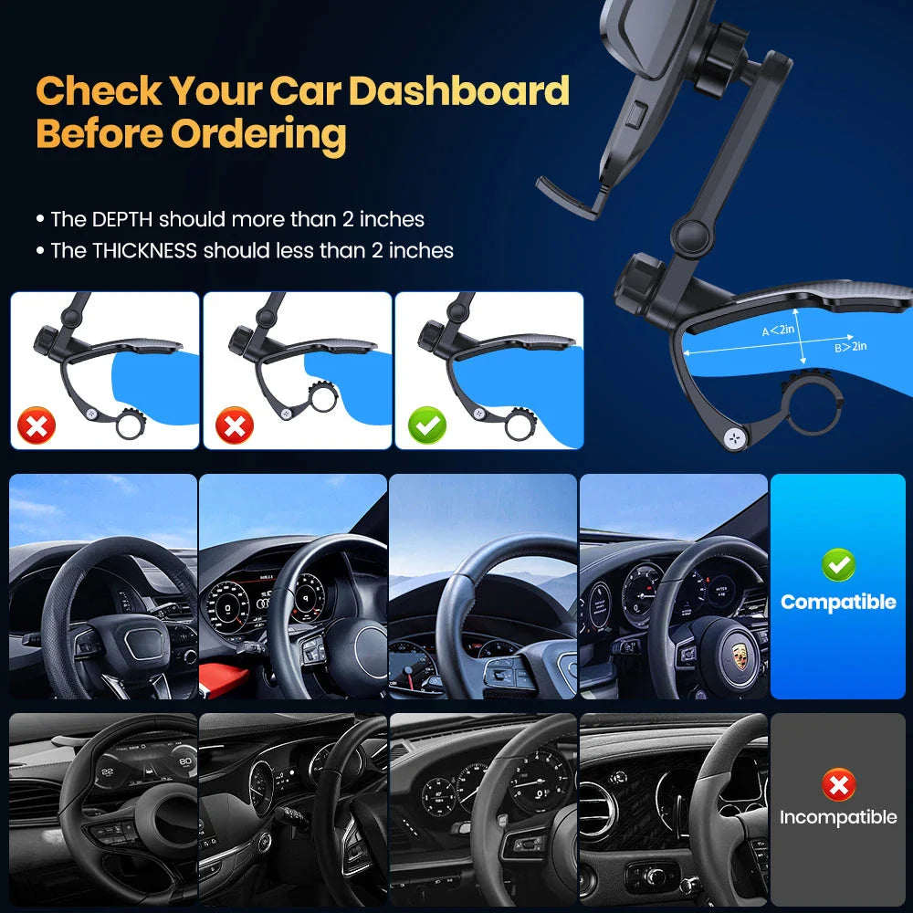 Secure and Hands-Free Dashboard Car Phone Mount for Safe Driving in New Zealand