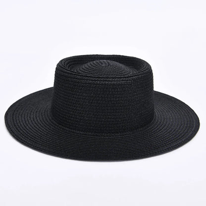 Elegant ladies' summer beach sun hat with wide brim, designed for sun protection and style in New Zealand