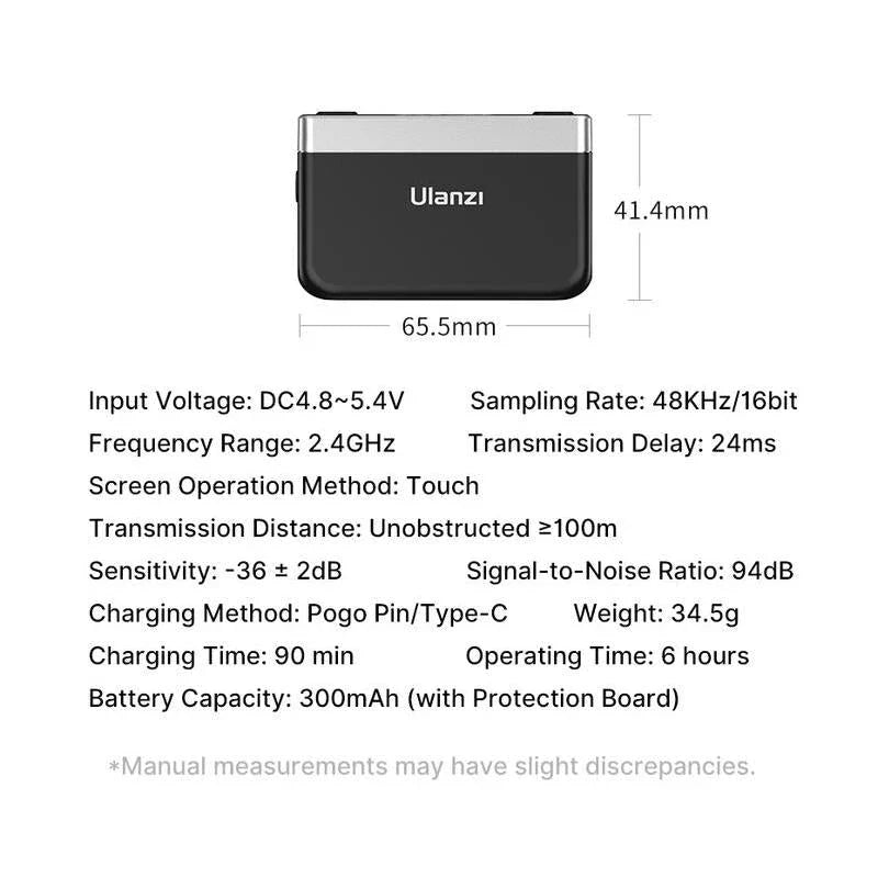 Dual Channel Wireless Lavalier Microphone System for DSLR and Smartphones - Capture exceptional audio without cables