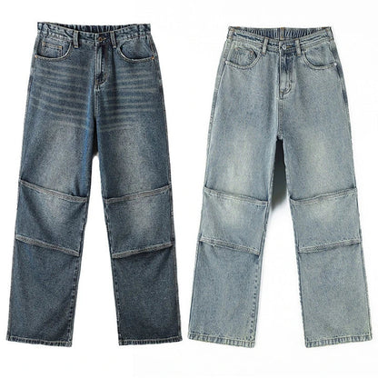 A pair of vintage-inspired denim overalls, featuring a classic workwear design and a premium cotton construction for the modern Kiwi bloke.