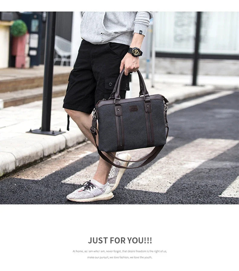 Trendha Canvas Shoulder Messenger Bag - a stylish and durable accessory for Kiwi commuters and adventurers