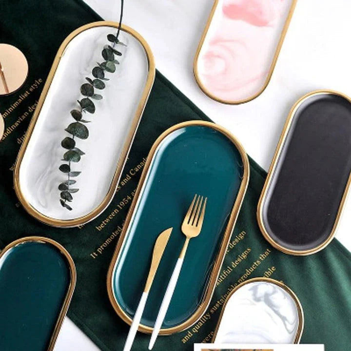 Ceramic storage tray in various colors, featuring a round shape and minimalist design to complement any Kiwi home decor.