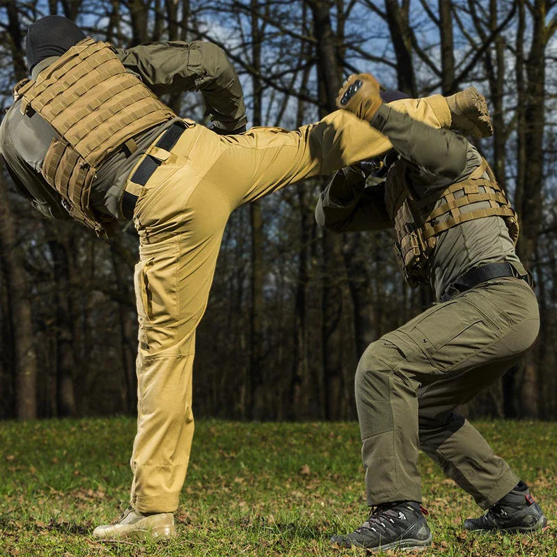 Tough, breathable tactical trousers in a range of classic Kiwi colours, featuring durable construction and multi-pockets for outdoor training and military-inspired activities.