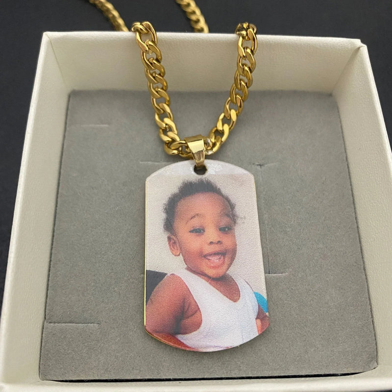 Shopfluxpro NZ Stylish Stainless Steel Portrait Necklace - a Kiwi Must-Have