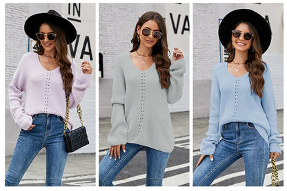 Cosy and stylish V-neck pullover sweater in a range of classic colours, made with premium New Zealand-sourced acrylic.