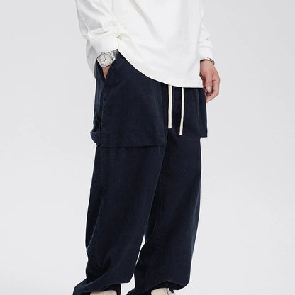 Stylish retro-inspired corduroy casual pants in a straight-leg fit, perfect for the laid-back Kiwi lifestyle.