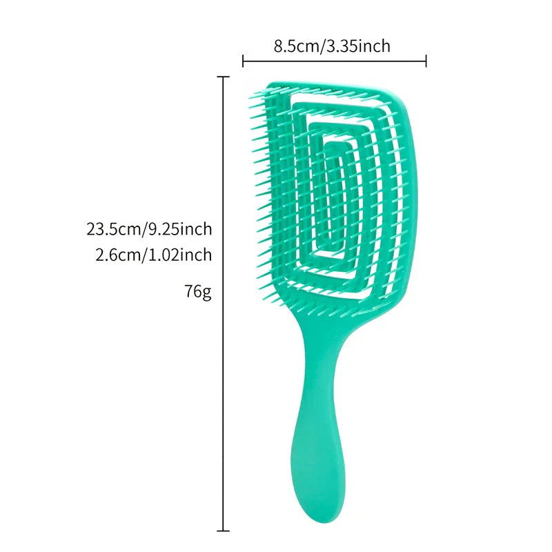 Anti-Static Detangling Hairbrush for Wet Hair in Vibrant Colours - Designed for Kiwi Women