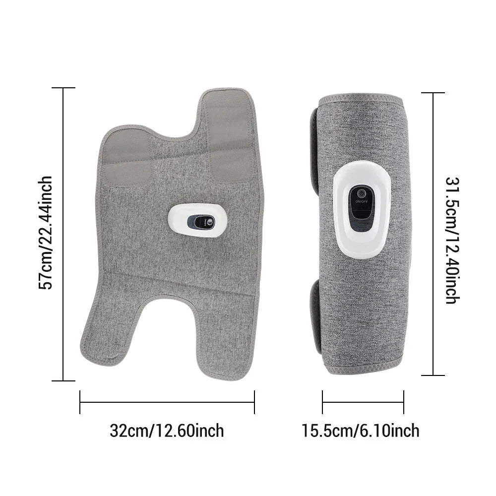 360° air compression leg, arm and calf massager with adjustable settings and portable design