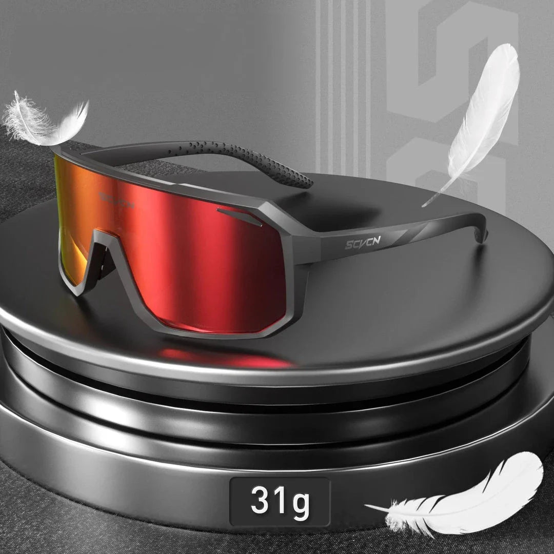 Rugged multi-sport sunglasses with UV400 polycarbonate lenses, perfect for outdoor activities like cycling, hiking, and driving in New Zealand