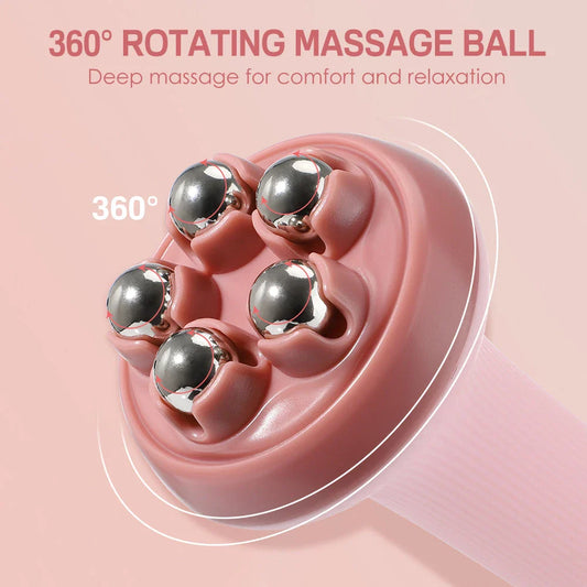 Premium Body Shaping Massage Roller with Five Rotating Balls for Effective Fat Reduction and Muscle Toning