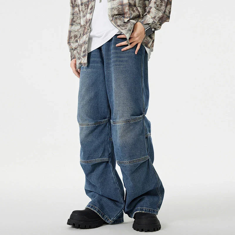 A pair of vintage-inspired denim overalls, featuring a classic workwear design and a premium cotton construction for the modern Kiwi bloke.