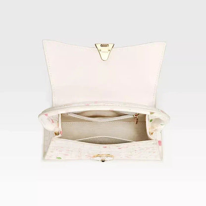 Genuine Leather Half Moon Handbag in Medium and Large Sizes, Featuring Secure Hasp Closure and Stylish Flap Pocket