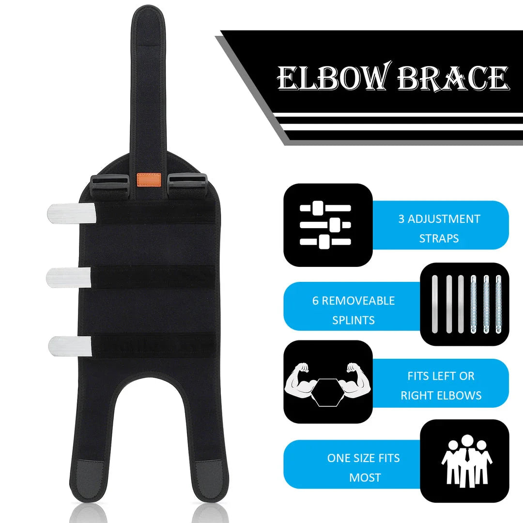 Supportive Elbow Brace with Aluminum Strips for Kiwi Athletes and Active Lifestyles