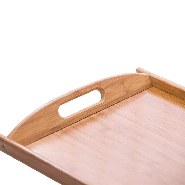A beautiful, natural bamboo serving tray with a warm brown hue, perfect for hosting and organizing in any Kiwi kitchen.