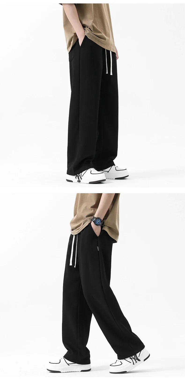 Comfy drawstring ankle-tied sweatpants in various colours, perfect for relaxing Kiwi-inspired style