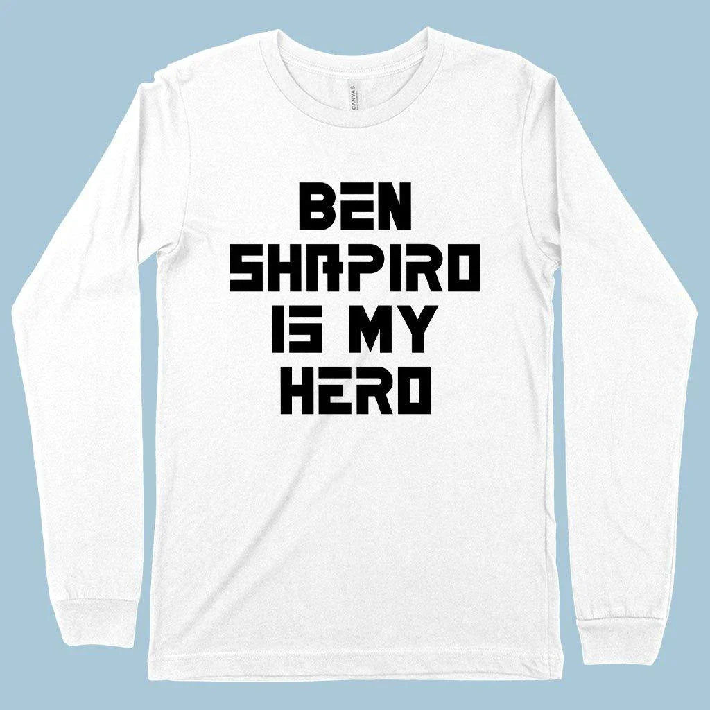 Comfortable and versatile Ben Shapiro long sleeve t-shirt, made with premium Airlume cotton and sustainable practices.