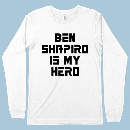 Comfortable and versatile Ben Shapiro long sleeve t-shirt, made with premium Airlume cotton and sustainable practices.