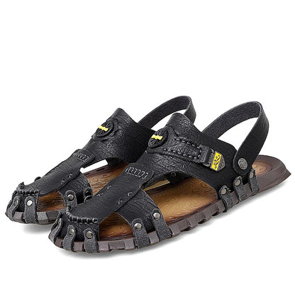 Premium breathable beach sandals for men in a variety of Kiwi-inspired colours