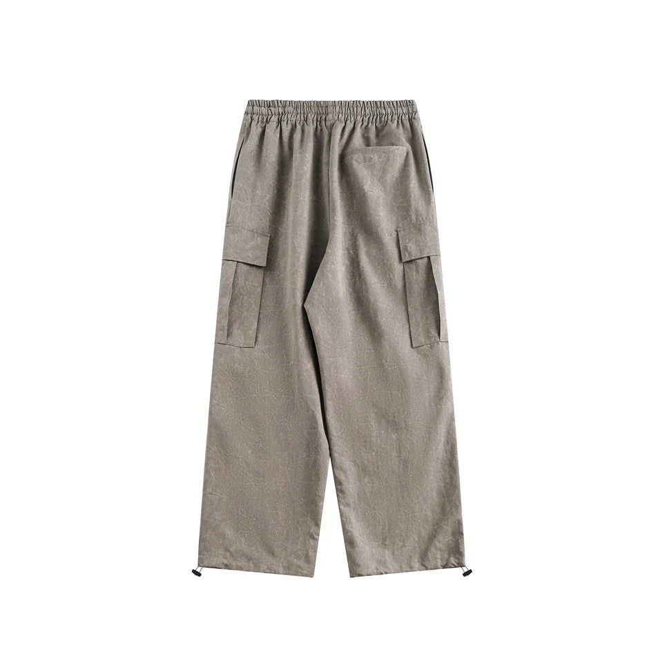 Stylish retro baggy trousers in khaki color, featuring a relaxed, straight-leg fit for all-day comfort and a laidback Kiwi look