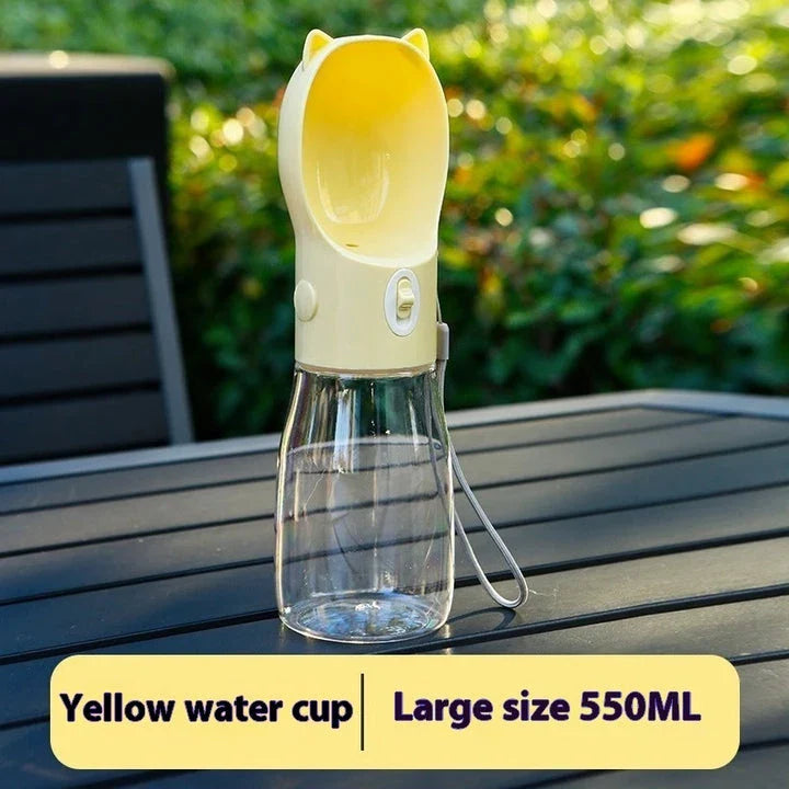 Compact, portable dog water bottle in various sizes and colours for outdoor adventures with your furry friend in New Zealand