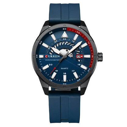 Stylish Kiwi Casual Watch with Silicone Strap, Scratch-Resistant Glass, and Quartz Movement