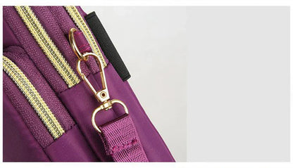 Versatile Kiwi 3-Layer Zipper Shoulder Bag in Various Colours