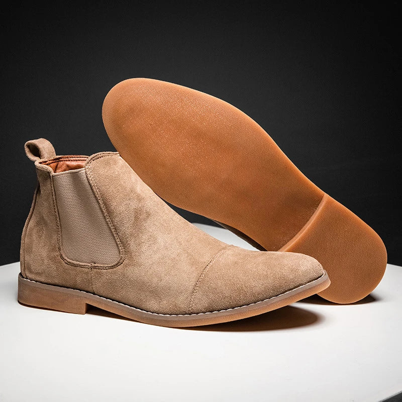 Trendha premium casual boots with suede uppers and rubber soles, designed for Kiwi blokes of all sizes