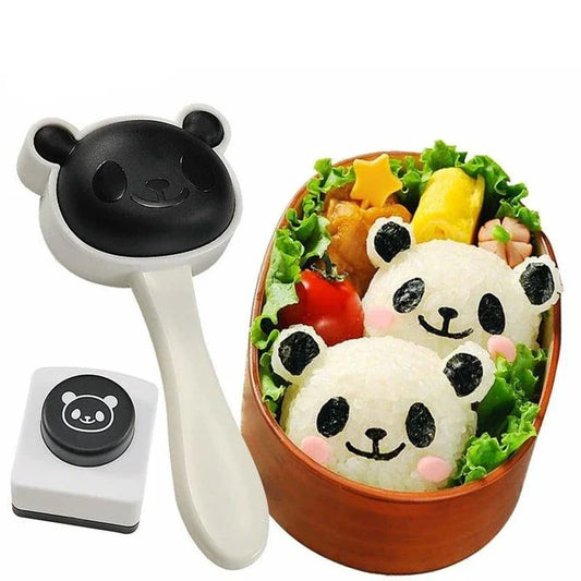 Panda-shaped sushi mould kit for making adorable homemade sushi rolls