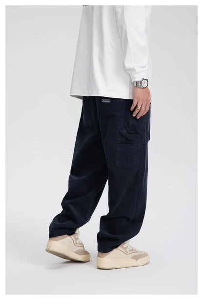 Stylish retro-inspired corduroy casual pants in a straight-leg fit, perfect for the laid-back Kiwi lifestyle.
