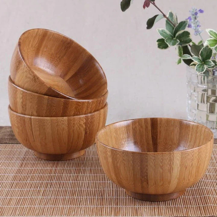 Shopfluxpro NZ Stylish Large Wooden Soup Bowl - Perfect for Kiwi Kitchens