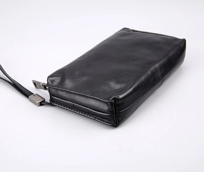 Premium Top-Grain Leather Wallet in Retro Casual Style for Kiwi Blokes