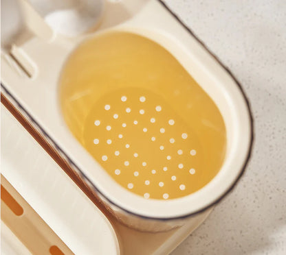 Trendha Versatile Kitchen Organiser with Stylish Cream Finish - Compact and multifunctional design for effortless kitchen storage and organisation