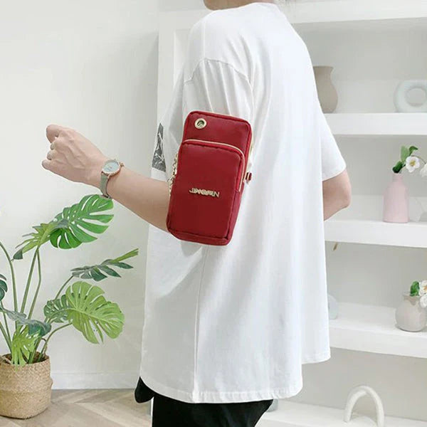Versatile Kiwi 3-Layer Zipper Shoulder Bag in Various Colours