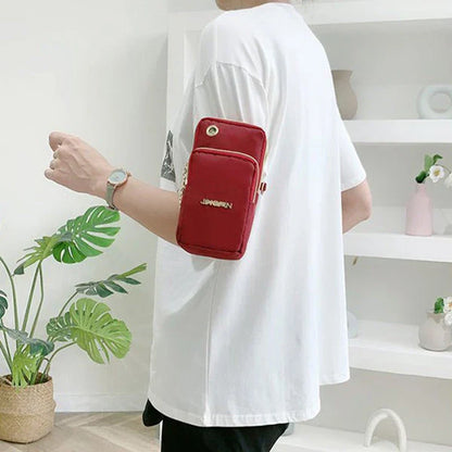 Versatile Kiwi 3-Layer Zipper Shoulder Bag in Various Colours