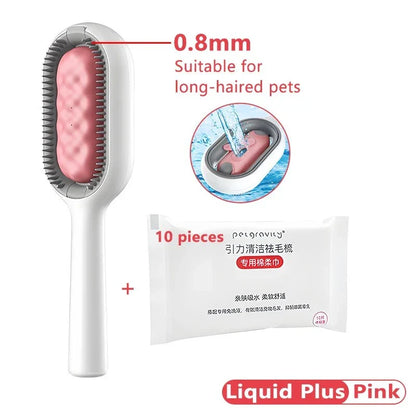 A high-quality grooming comb with a double-sided design for removing loose hair, knots, and dander from cats of all hair types.