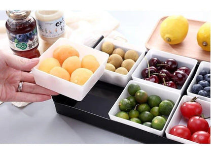 Stylish reusable plastic snack trays in various colours, perfect for Kiwi homes and outdoor gatherings
