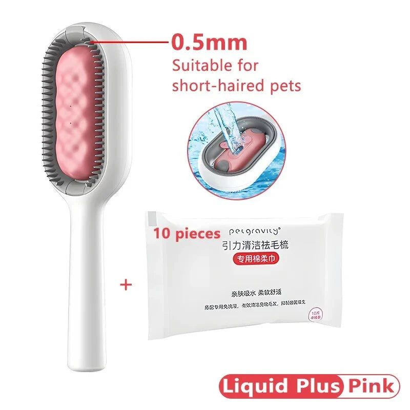 A high-quality grooming comb with a double-sided design for removing loose hair, knots, and dander from cats of all hair types.