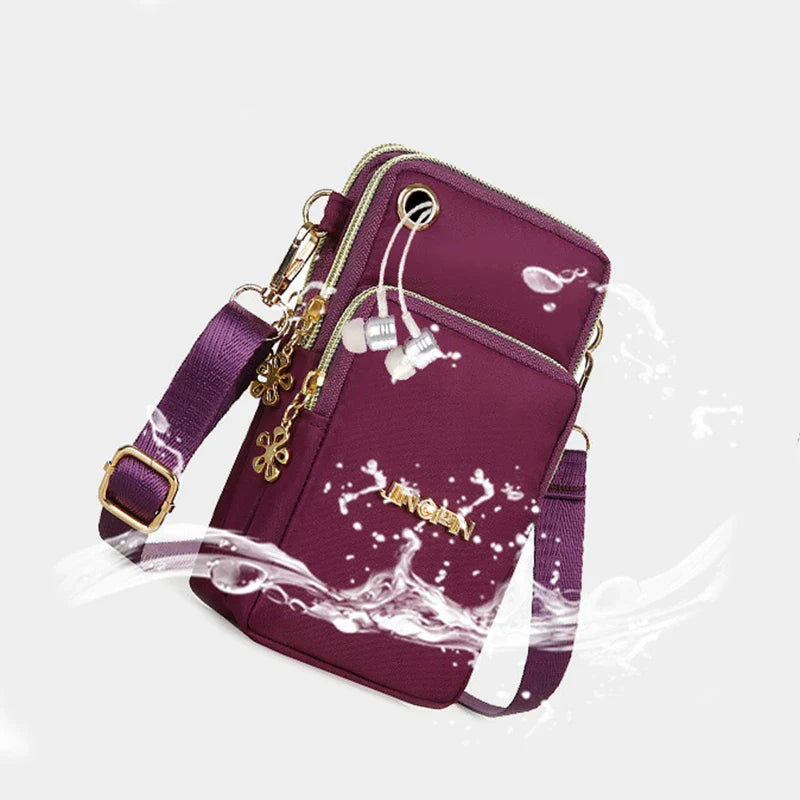 Versatile Kiwi 3-Layer Zipper Shoulder Bag in Various Colours