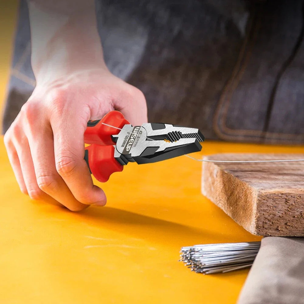 Versatile Kiwi Pliers made from durable chrome vanadium steel with ergonomic non-slip handles for comfortable and precise cutting, clamping, and screwing