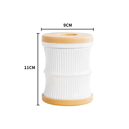 Transparent Mini Hydroponic Flower Pot with Soft White Cap for Indoor Gardening and Aquarium Display