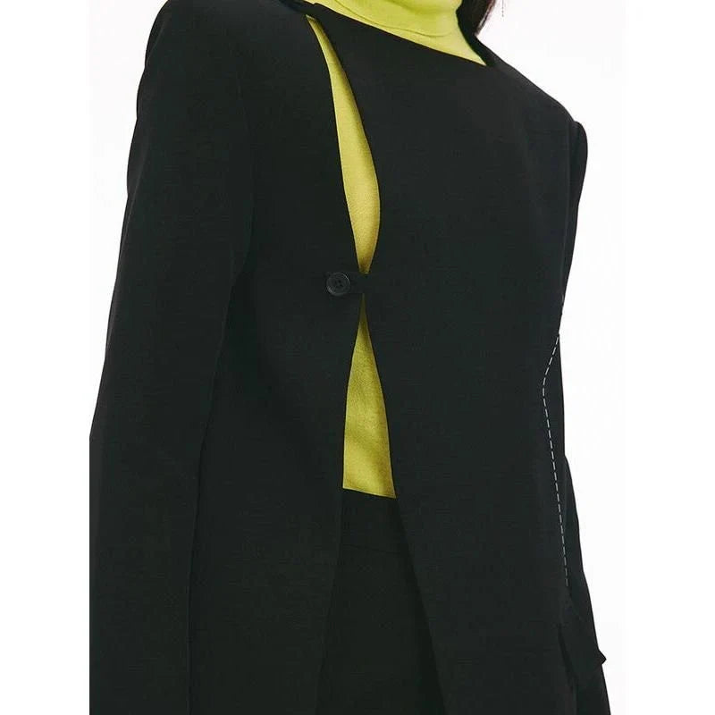 Shopfluxpro NZ Stylish & Comfy Black Summer Blazer for Kiwi Women