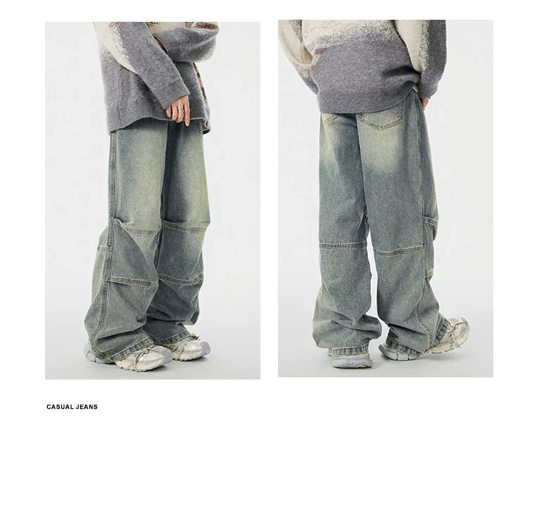 A pair of vintage-inspired denim overalls, featuring a classic workwear design and a premium cotton construction for the modern Kiwi bloke.